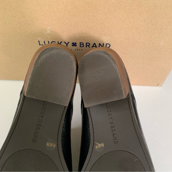 Lucky Brand Womens LK Erreka Black Leather lace up Oxford shoes US 8.5 M - Picture 7 of 10